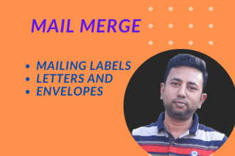 do a proper mailing merge for letters, envelopes and labels
