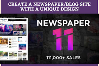 create a wordpress newspaper or blog website with newspaper theme