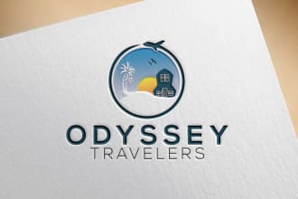 design creative travel, travel agency, modern, custom logo design for your brand