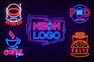 design neon light logo or neon sign for you in 6 hours