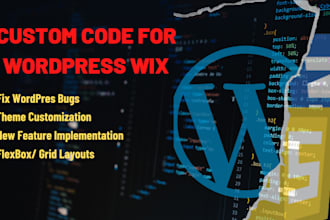 add custom html css to wordpress wix