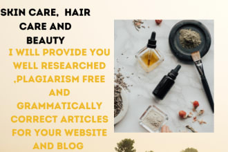 do skin, hair and beauty care blog content