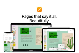 design a document in apple pages, word or google docs