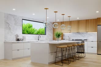 do awesome kitchen design and 3d renders