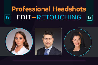 retouch your headshot photo and business portrait