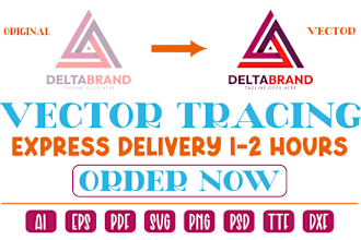 do vector tracing, vectorize image, vectorize logo, raster to vector