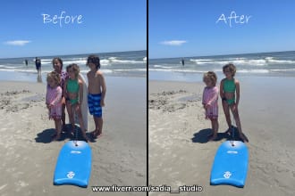 remove unwanted object people logo text from photos