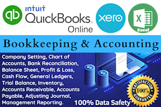 provide bookkeeping and accounting service using quickbooks online, xero
