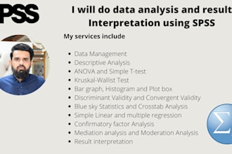 perform data analysis using spss