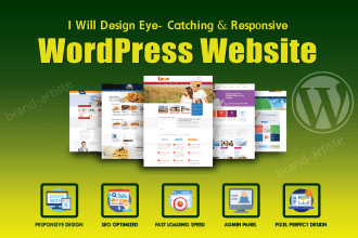 design, develop, clean and modern wordpress website for you