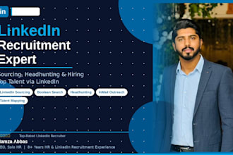 do linkedin talent sourcing, and headhunting for you