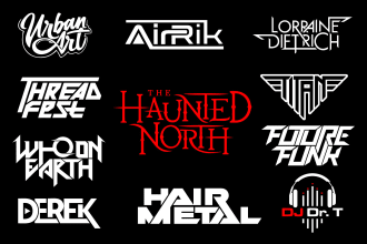 design dj, band music,hiphop,rock logo