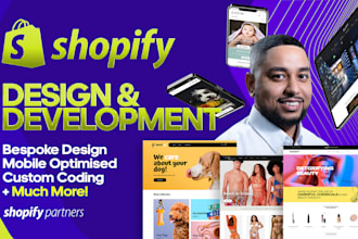 design and develop a custom shopify store, and fix errors