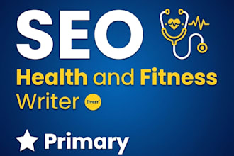 write health and fitness articles
