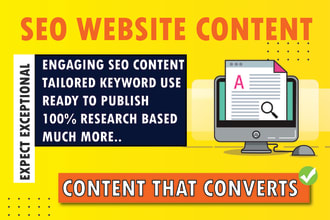 write SEO content for your website