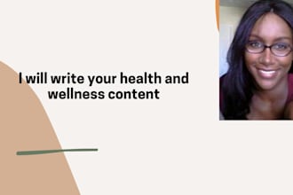 write your healthy living content