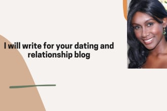 write for your dating and relationship blog