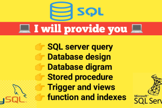 create database ,sql queries, stored procedure, trigger in mysql and microsoft