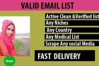 do niche targeted email list collect active and real email