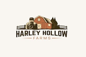 design harley hollow logo in  1 day