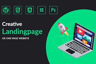 design creative landing page
