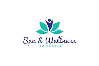 design spa, massage and yoga logo with unlimited revisions