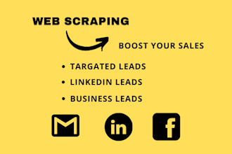 provide web scraping and b2b lead generation