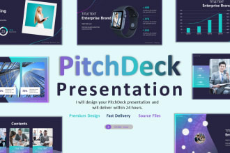 design your investor pitch deck and modern powerpoint presentation