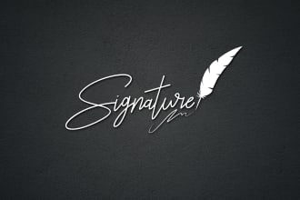 design a professional signature logo