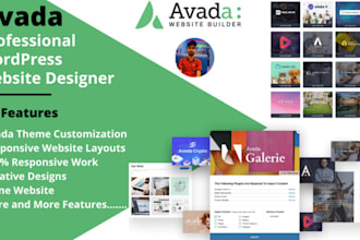 design creative and modern wordpress website by avada theme