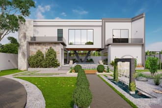 make architectural and landscaping design of your house or villa