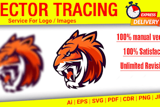 convert low quality logo image to vector with ai,eps,svg,cdr