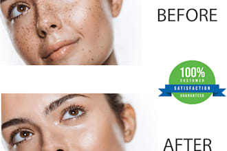 professionally remove unwanted spots,  objects from the pictures