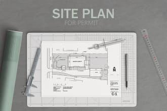 draw site plan for permit in 24 hours