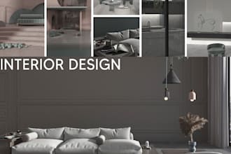 design and render realistic 3d interior by 3ds max