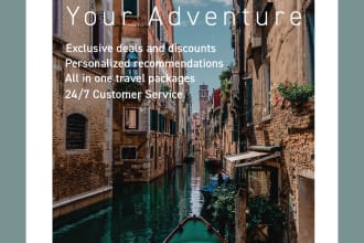 design credit repair tax, travel and event flyer with motion