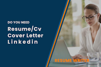 write professional CV resume cover letter and linkedin service