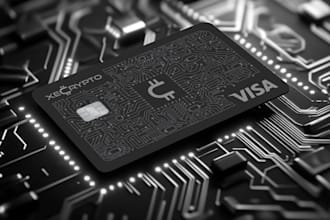 do modern stunning unique crypto bitcoin credit debit visa master card design