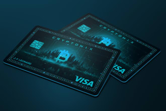 do modern stunning unique crypto bitcoin credit debit visa master card design