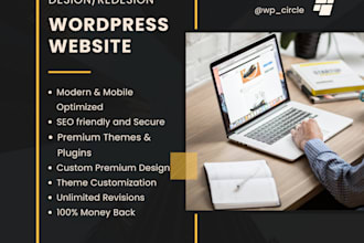 build wordpress website or redesign clean and modern wordpress website
