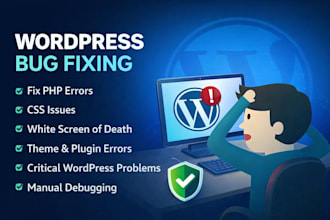 fix wordpress bugs, PHP errors, CSS issues, and critical problems