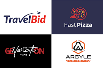 create unique business logo in modern style