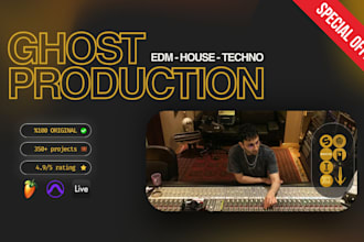 be your professional edm ghost producer, house producer