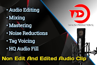 do audio editing lowest price to high quility