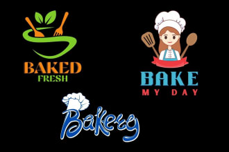 design cafe, bakery, coffee shop and cupcakes logo