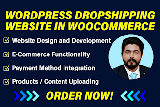 build wordpress dropshipping website using woocommerce