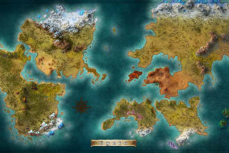 create a fantasy map that fits your imagination