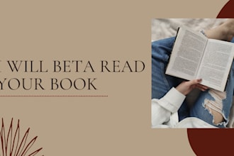 beta read your book and give you honest feedback