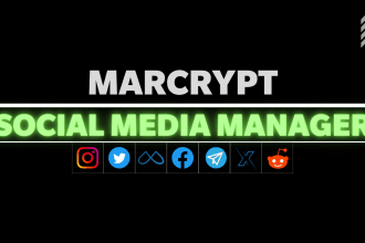be your crypto social media marketing manager