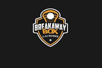 design breakaway box lacrosse logo
